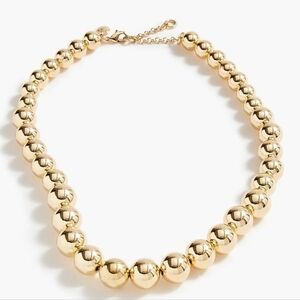 J. Crew Gold Bauble Large Beaded Necklace
